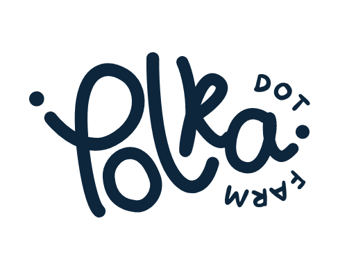 polkadot farm logo - blue